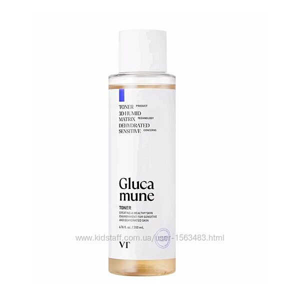 VT Cosmetics Glucamune Toner зволожуючий тонер для обличчя з рослинним м