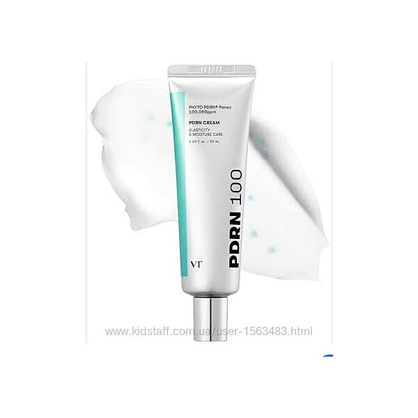 VT Cosmetics PDRN Cream 100  зволожуючий крем з женьшенем