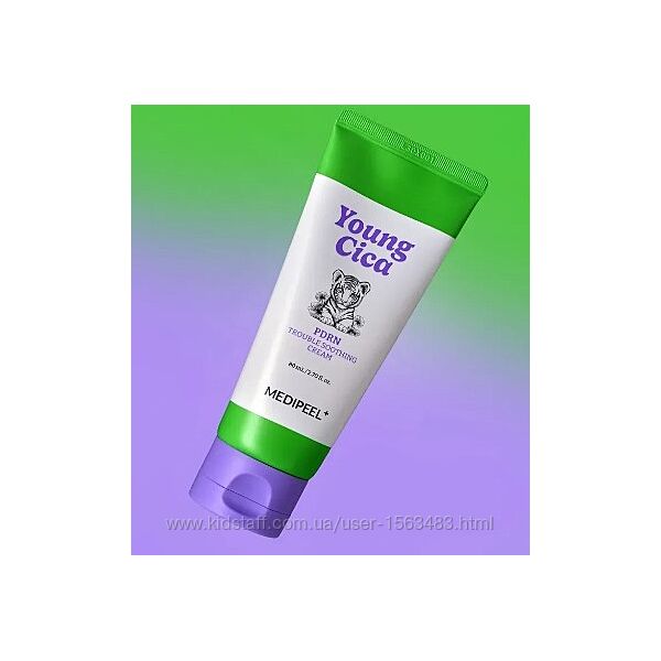 Заспокійливий крем з PDRN і центеллою MEDIPEEL Young Cica PDRN Trouble 80мл