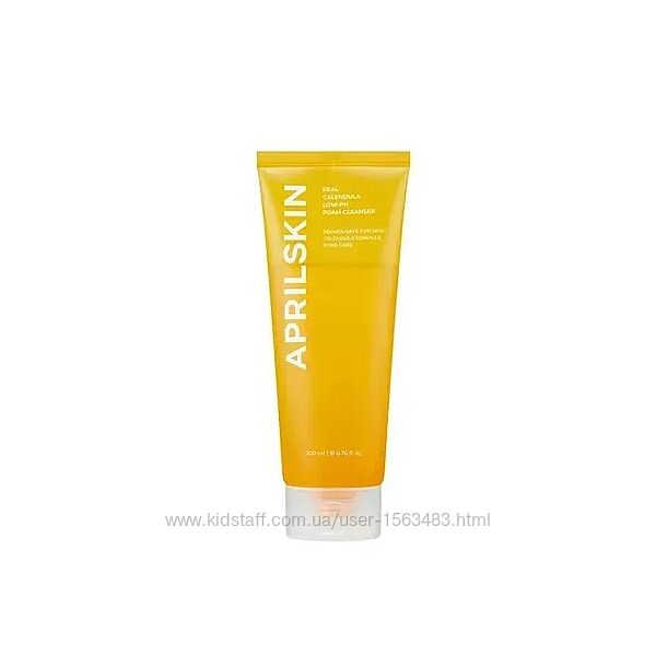 April Skin Real Calendula Low-pH Foam Cleanser  гель для вмивання з низьки