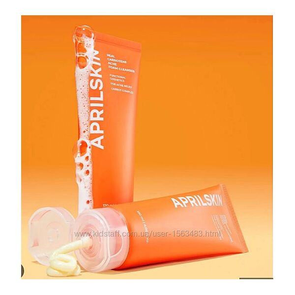 Пінка для вмивання Aprilskin Real Carrotene Acne Foam Cleanser