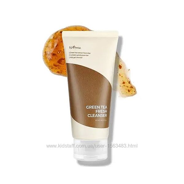 Пінка для вмивання на основі зеленого чаю Isntree Green Tea Fresh Cleanser 