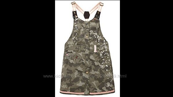 Крутецкий камуфляжный сарафан I Love Next в стиле милитари 