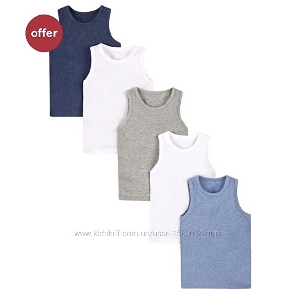Mothercare майки мальчикам 116