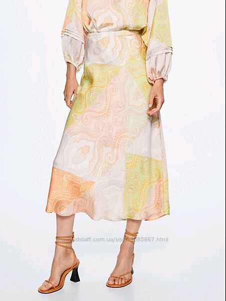 Сатинова спідниця MANGO 