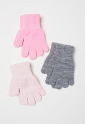 Красивые мягенькие перчатки H&M акрил девочкам 8-14 лет