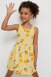 Новинки сочные летние платья H&M фруктовый принт девочкам