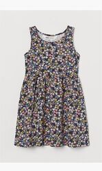 Цветочные летние платья H&M хлопок девочкам