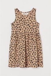 Суперские платья H&M леопардовый принт девочкам