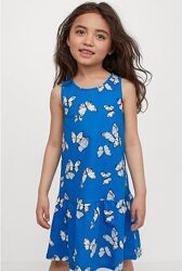 Красивые новинки летние платья H&M бабочки девочкам