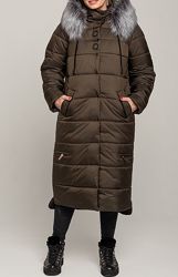 Зимняя длинная куртка-пальто, полная защита от холода