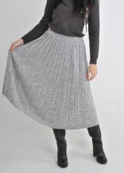 Вязаные шерстяные юбки-плиссе в идеальной длине