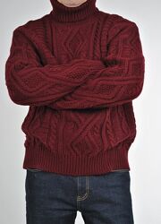 Зимние толстые мужские свитера с узором, цвета в наличии