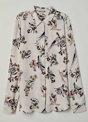 Блуза з колібрі та квітами H&M / XS