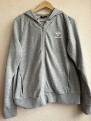 Світло-сіра толстовка Hummel на блискавці / XL