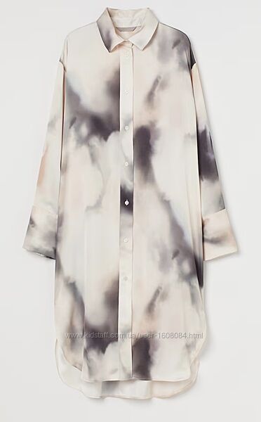 Стильна атласна сукня сорочка від H&M, великий розмір