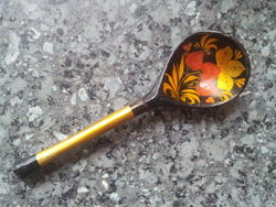ложка декоративная деревянная ХОХЛОМА