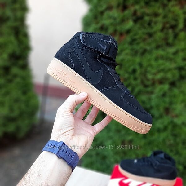 Зимові чоловічі кросівки Nike Air Force 1 41-45 Хутро