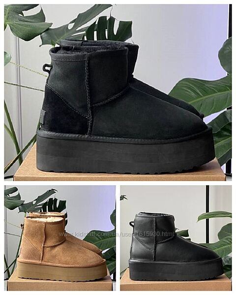Зимові жіночі уггі Ugg Classic Mini Platform 36-41