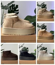 Зимові жіночі уггі Ugg Classic Ultra Mini Platform 36-41
