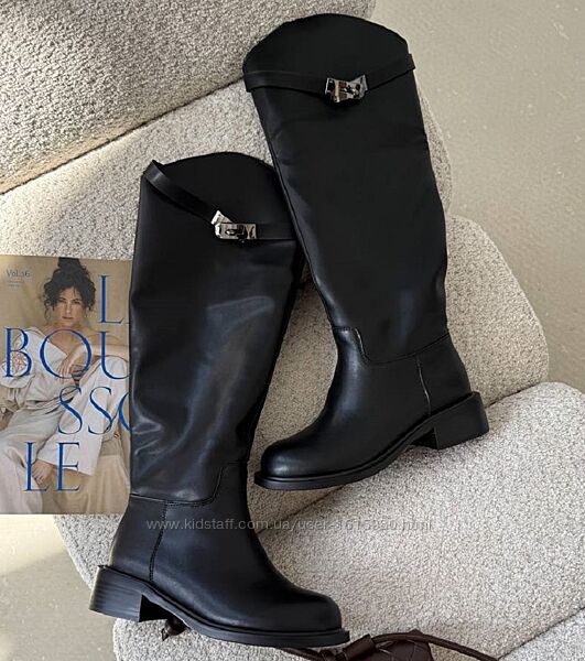 Зимові жіночі чоботи жокейки натуральна шкіра 36-40