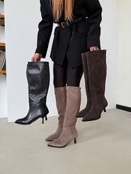 Жіночі демісезонні чоботи на підборі 36-40