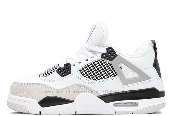 Зимові унісекс жіночі чоловічі кросівки Nike Air Jordan 4 (36-45) Арт 15196 Виробник В´єтнам Верх Шкіра/Текстиль Всередині Хутро Підошва Гума Розміри 36-45