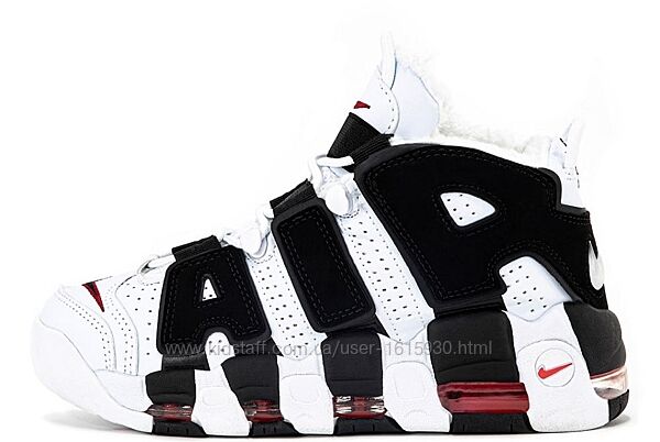 Зимові унісекс чоловічі жіночі кросівки Nike Air More Uptempo (36-45) Арт 15198 Виробник В´єтнам Верх Нубук/Шкіра Всередині Хутро Підошва Гума Розміри: 36-45