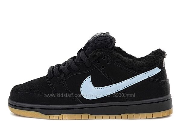 Зимові унісекс чоловічі жіночі кросіки Nike SB Dunk (36-45) Арт 15209 Виробник В´єтнам Верх Замш/Текстиль Всередині Хутро Підошва Поліуретан Розміри: 36-45
