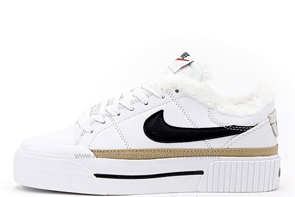 Зимові жіночі кросівки Nike Court (36-41) Арт 15211 Виробник В´єтнам Верх Шкіра/Текстиль Всередині Хутро Підошва Гума Розміри: 36й(23см), 37й(23,5см), 38й(24см), 39й(24,5см), 40й(25,5см), 41й(26см)