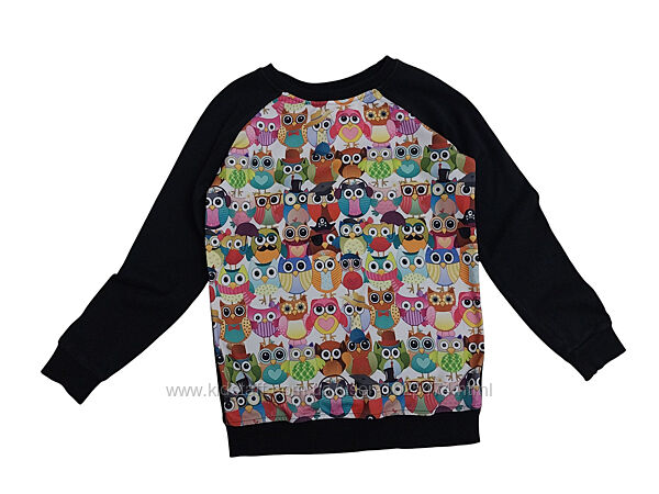 Жіночій реглан світшот, сови, р. 44, S, можна підлітку