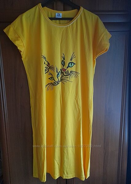 Нічна сорочка з котиками 42-46р.