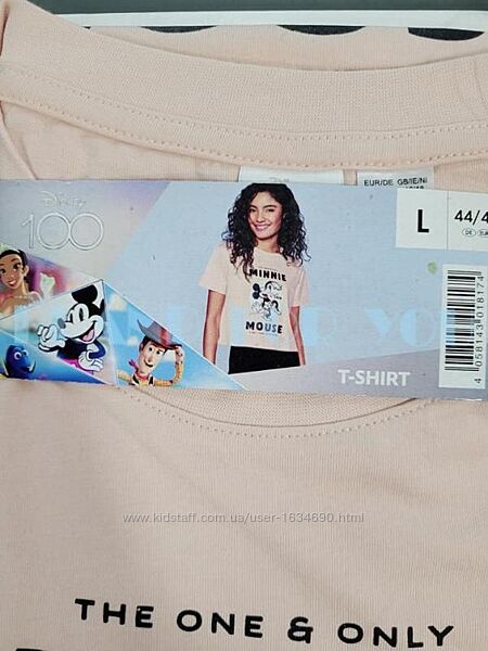 Футболка пудрового кольору з малюнком Disney