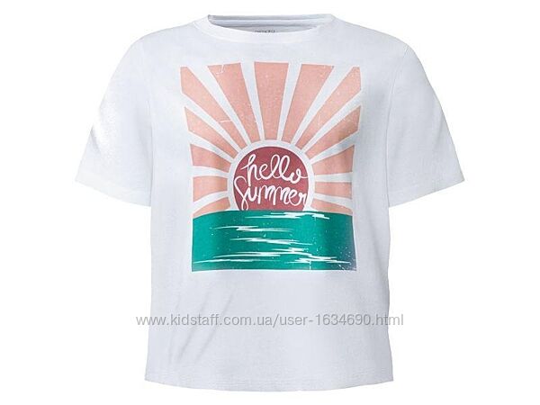 Жіноча рожева футболка з принтом Esmara