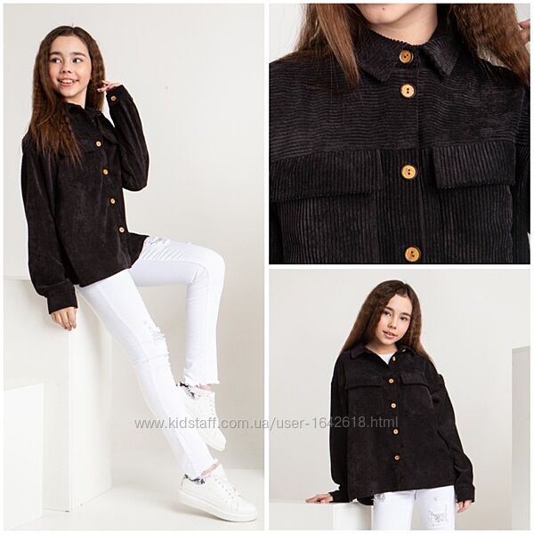 Вельветова сорочка для дівчинки 170 зріст