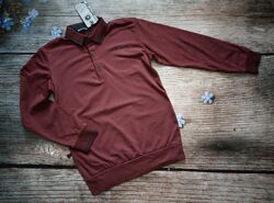 Джемпер поло для хлопчика бордового кольору 146,158 зріст