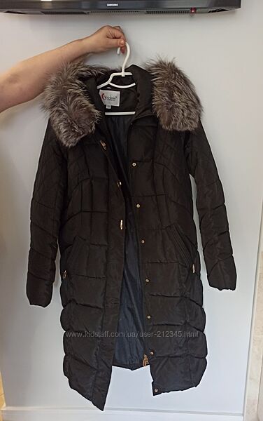 пуховик  чорний
