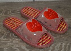 Жіночі кімнатні / домашні тапочки пудрові, рожеві, сірі, бордові