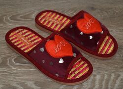 Жіночі кімнатні / домашні тапочки пудрові, рожеві, сірі, бордові