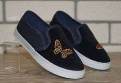 Сліпони дитячі демісезонні темно-сині