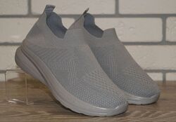 Кросівки підліткові текстильні сірі