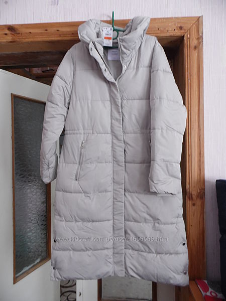 Пальто зимове пуфер з коміром-стійкою