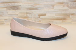  Балетки туфли женские розовые т1248