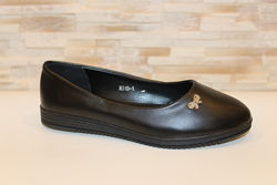 Балетки туфли женские черные т1252