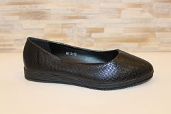 Балетки туфли женские черные т1255