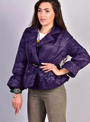 Куртка женская фиолетовая демисезонная код п307
