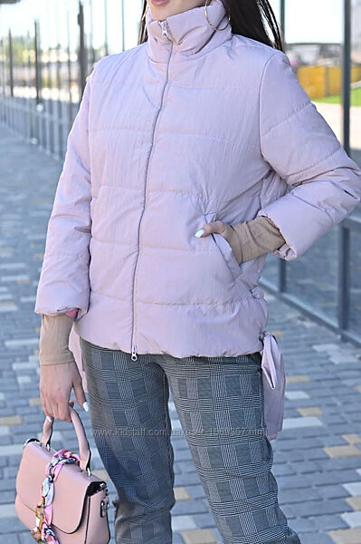  Куртка женская розовая демисезонная код п330
