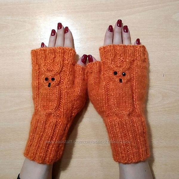 Митенки - модные перчатки для всех - совы