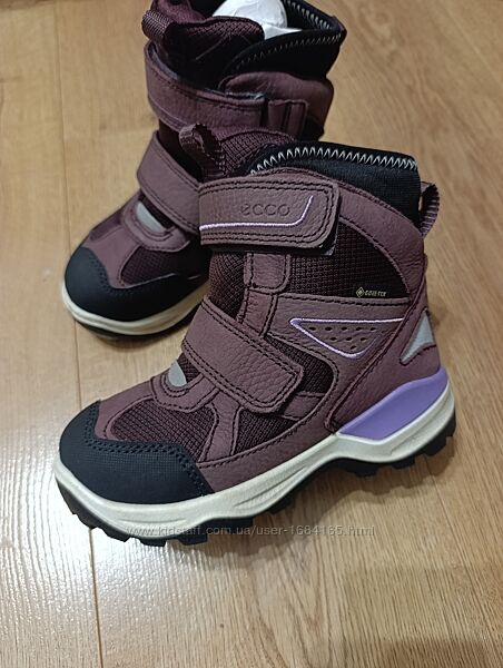 Зимові термочобітки Ecco Gore tex Mountain Snow 28 р 18 см