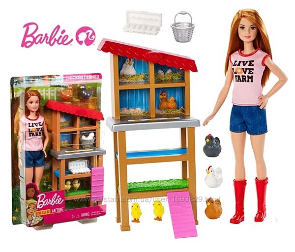 Barbie Chicken Farmer FXP15 Набір Барбі Ферма Набор Барби Ферма Mattel